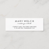 金属金ゴールドラベル白黒ストライプモノグラム スキニー名刺 (裏面)