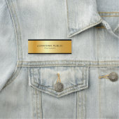 金属金ゴールドルッエレガントクテンプレートプロフェッショナル 名札 (インサイチュ)