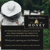 金属金ゴールドヴィンテージスキップハイブ養蜂家 名刺