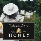 金属金ゴールドヴィンテージスキップハイブ養蜂家 名刺