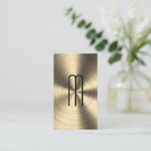 金属金ゴールド加工バックグラウンド 名刺 (スタンド正面)