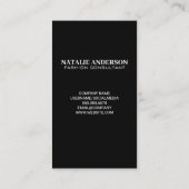 金属金ゴールド加工バックグラウンド 名刺 (裏面)