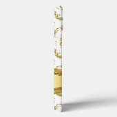 金属金ゴールド及び白色ヴィンテージフローラマスク Case-Mate iPhoneケース (裏面 / 右)