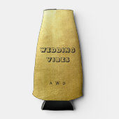 金属金ゴールド結婚の振動 ボトルクーラー (正面)