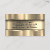 金属金ゴールド背景 名刺 (裏面)