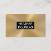 金属金ゴールド背景 名刺 (正面)