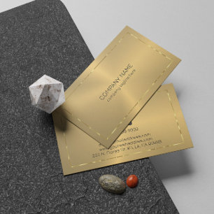 金属金ゴールド質光沢金ゴールド縁ど 名刺