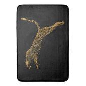 金属金ゴールド跳躍チーテ バスマット (正面縦)