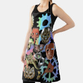 金属金ゴールド銀マスカレードsteampunkマスク エプロン (インサイチュ)