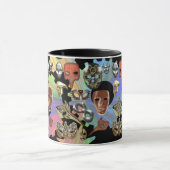 金属金ゴールド銀マスカレードsteampunkマスク マグカップ (中央)