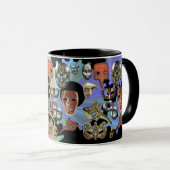 金属金ゴールド銀マスカレードsteampunkマスク マグカップ (正面右)