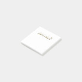 金属金ゴールド音符のみノートを投稿 ポストイット (アングル)