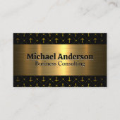 金属金ゴールド |いかりパターン 名刺 (正面)