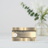 金属金ゴールド | ソーハンマー建築 名刺 (スタンド正面)