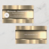 金属金ゴールド | ソーハンマー建築 名刺 (正面/裏面)