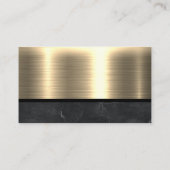 金属金ゴールド | ビジネスプロフェッショナル 名刺 (裏面)