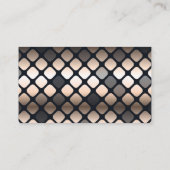 金属金ゴールド |メタリックパターン正方形 名刺 (裏面)