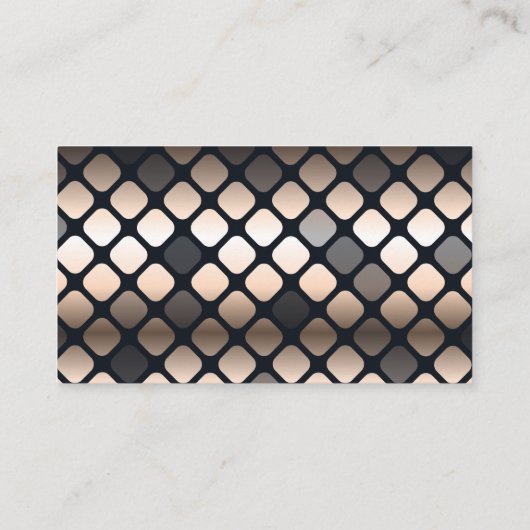 金属金ゴールド |メタリックパターン正方形 名刺 (裏面)