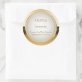 金属金ゴールド ラウンドシール (バッグ)