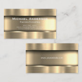 金属金ゴールド 名刺 (正面/裏面)