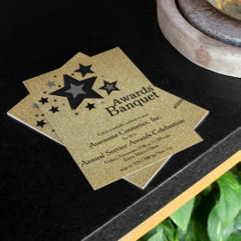 金属金ゴールド 招待状