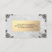 金属金ゴールド/斑入り/ア華美クセント 名刺 (裏面)