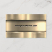 金属金ゴールド | 株価チャートのロゴ 名刺 (裏面)