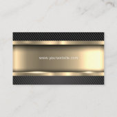 金属金ゴールド |炭素繊維 名刺 (裏面)