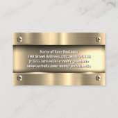 金属金ゴールド |金属製ねじ 名刺 (裏面)