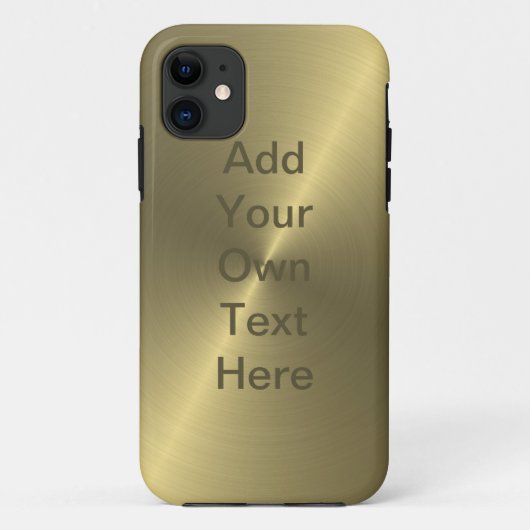 金属金ゴールド Case-Mate iPhoneケース (裏面)