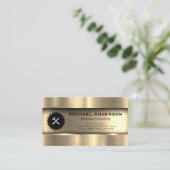 金属金ゴールド | Saw Hammer 名刺 (スタンド正面)