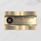 金属金ゴールド | Saw Hammer 名刺 (正面)