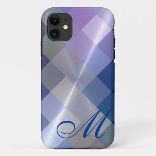 金属金属ダイヤモンドパターン及びモノグラム5 Case-Mate iPhoneケース (裏面)