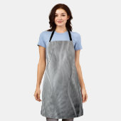 金属金属抽象芸術 エプロン (着用した状態)