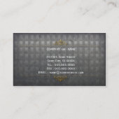 金属金歯の歯科医の歯科名刺 名刺 (裏面)