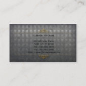 金属金歯の歯科医の歯科名刺 名刺 (裏面)