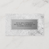 金属銀の斑模様 名刺 (裏面)