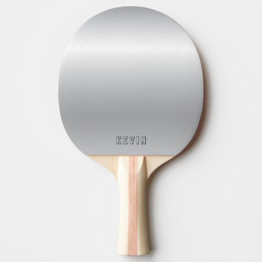 金属銀の背景の画像 卓球ラケット (正面)