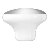 金属銀の背景 セラミックノブ (側面)