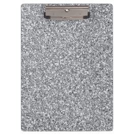 金属銀グリッター クリップボード