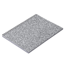 金属銀グリッター ノートブック