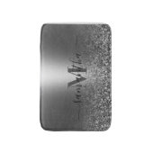 金属銀グリッター バスマット (正面縦)