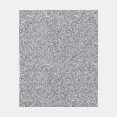 金属銀グリッター フリースブランケット (正面)