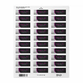 金属銀グレーおよび黒色炭素繊維 ラベル (フルシート)