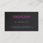 金属銀グレーおよび黒色炭素繊維 名刺 (裏面)