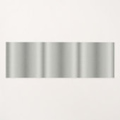 金属銀グレーブラッシュアルミニウム ヨガマット (正面(横))