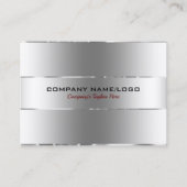 金属銀ステンレス鋼の外観の画像 名刺 (正面)