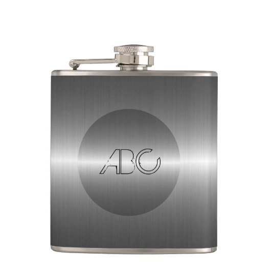 金属銀ステンレス鋼メタル2 フラスク (正面)