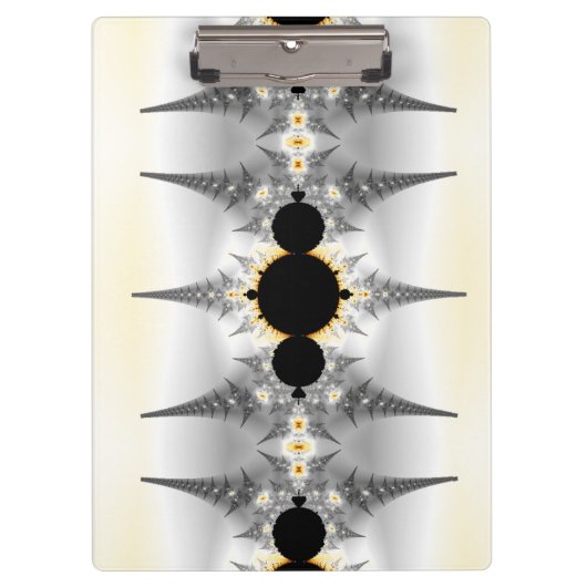 金属銀フラクタルスパイク クリップボード (正面)