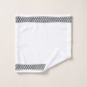金属銀工業パターン バスタオルセット (ウォッシュタオル)